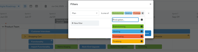 Filter by dropdown