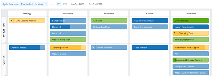 List view by Multi-select fields