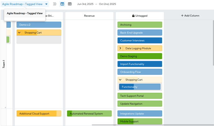 Add tags by creating a new column