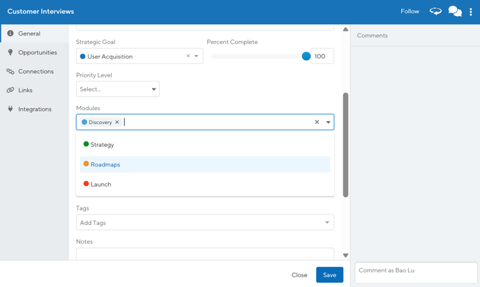 Utilize multiselect in bars and containers