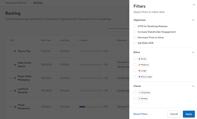 backlog-filtertable